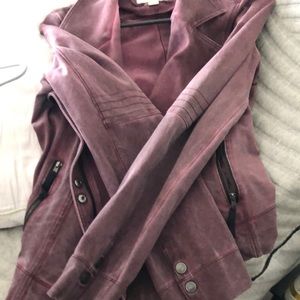 Rustic pink jean jacket